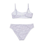 Dsquared Kids Costume Bianco All-Over Viola per Bambine
