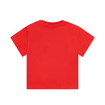 Moschino Kids T-Shirt Rosso con Logo Teddy Bear per Neonati