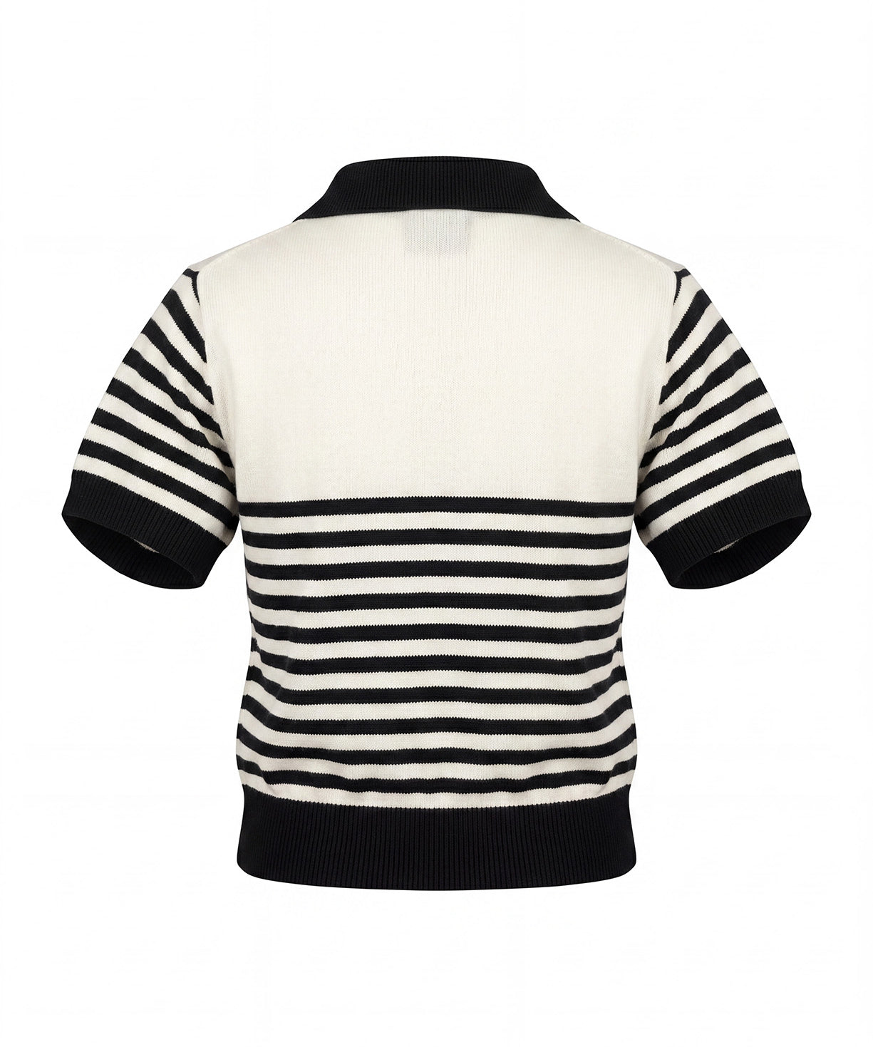 Daniele Alessandrini Kids T-Shirt in Maglia Bianco e Nero con Logo per Bambini
