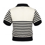 Daniele Alessandrini Kids T-Shirt in Maglia Bianco e Nero con Logo per Bambini
