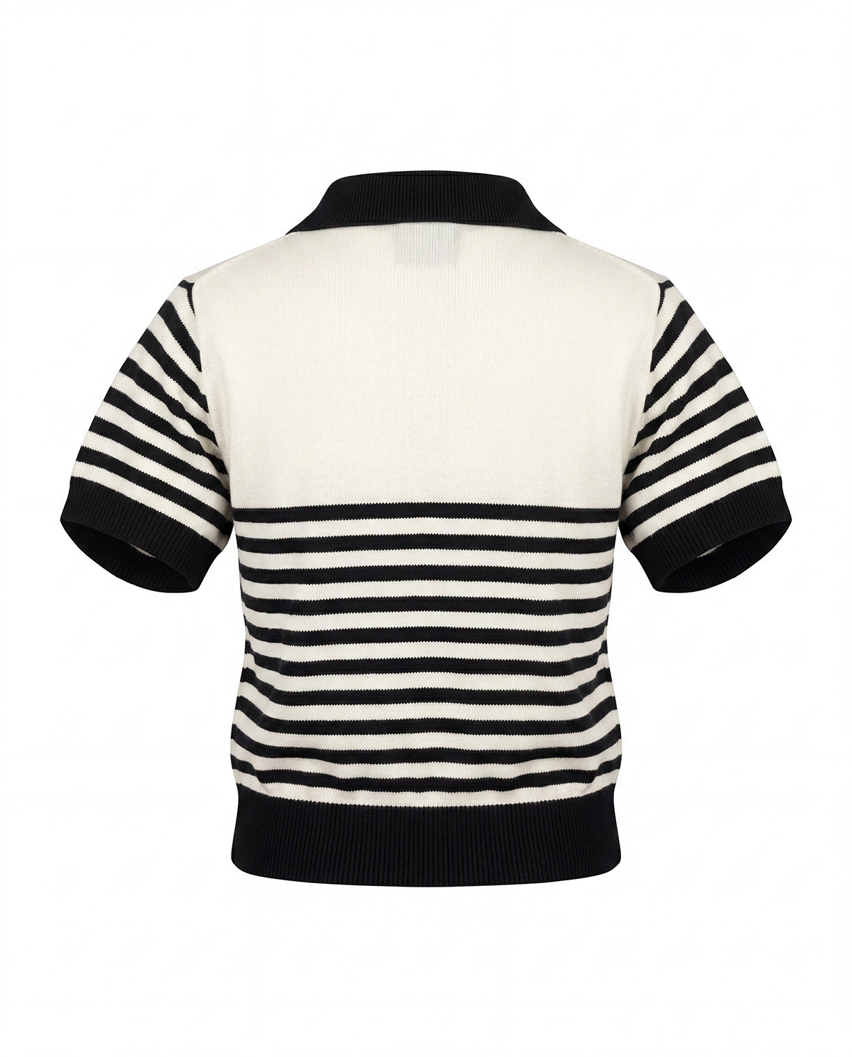 Daniele Alessandrini Kids T-Shirt in Maglia Bianco e Nero con Logo per Bambini