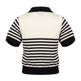 Daniele Alessandrini Kids T-Shirt in Maglia Bianco e Nero con Logo per Bambini
