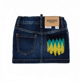 Dsquared2 Kids Gonna in Denim con Ricamo per Neonate