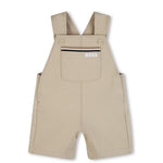 Boss Kids Salopette Beige con Tasca per Neonati