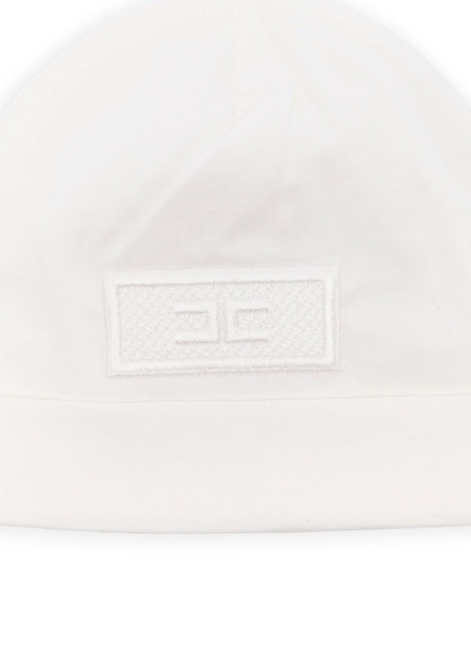Elisabetta Franchi La Mia Bambina Cappelllo Panna con Logo per Neonate