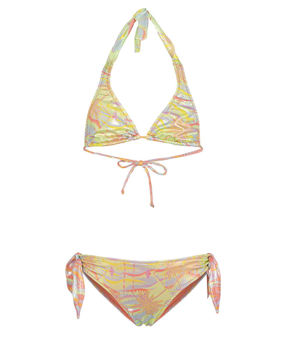 F**K Kids Costume Due Pezzi Fantasia Multicolor per Bambine