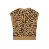 N°21 Kids Gilet in Maglia Maculata per Bambine (RETRO)