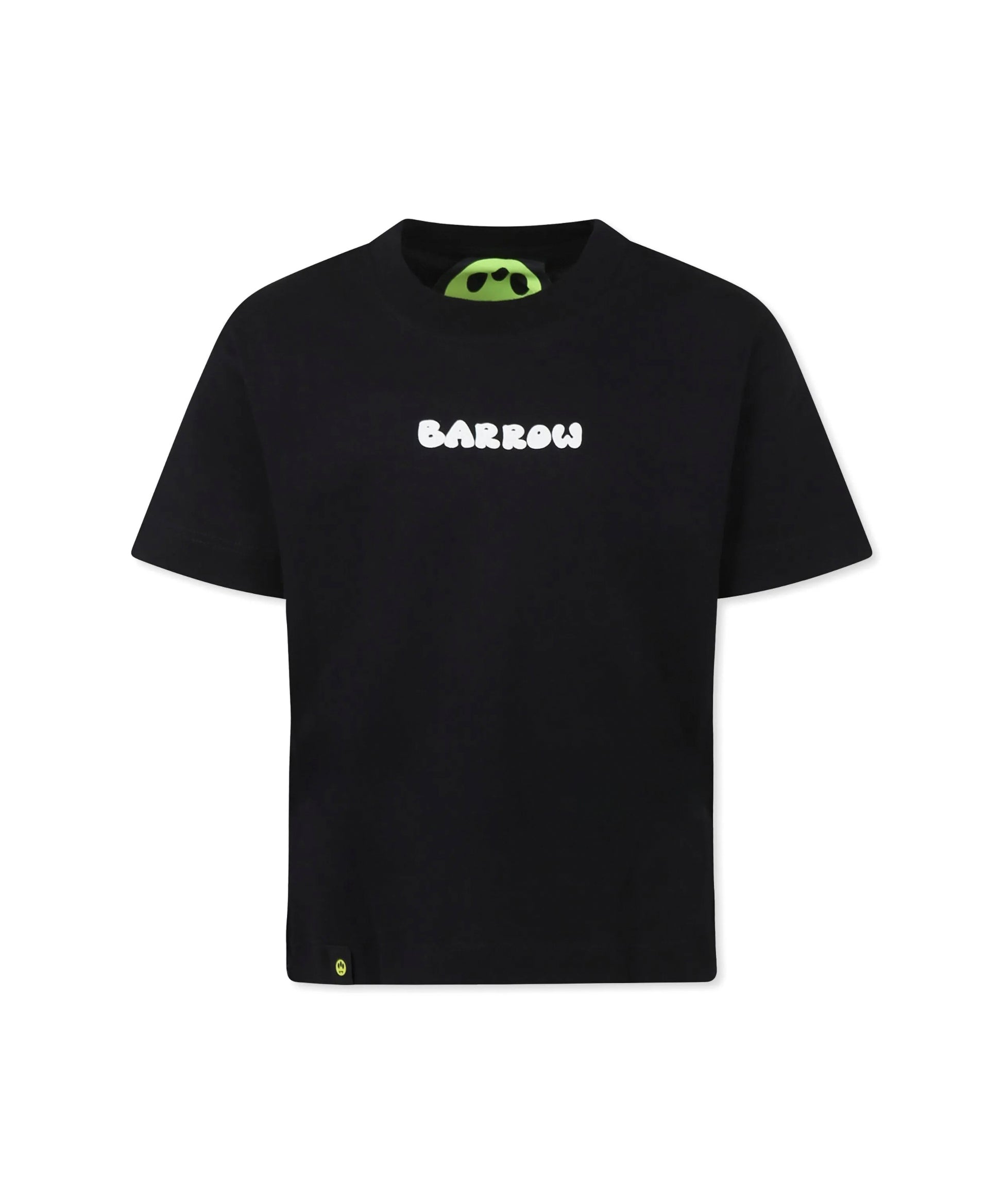 Barrow Kids T-shirt Nera con Stampa Retro per Bambini (fronte)