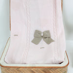 Marlù Coperta Rosa/Tabacco per Neonate 