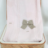 Marlù Coperta Rosa/Tabacco per Neonate 