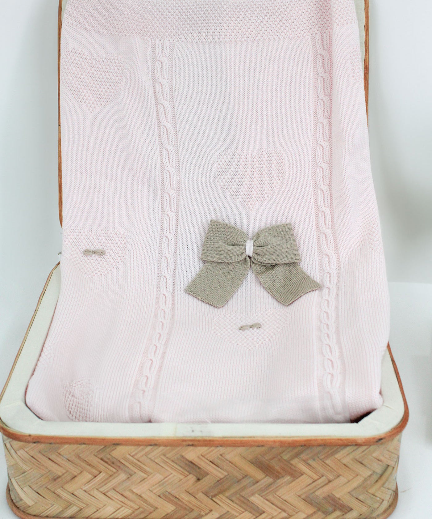 Marlù Coperta Rosa/Tabacco per Neonate 
