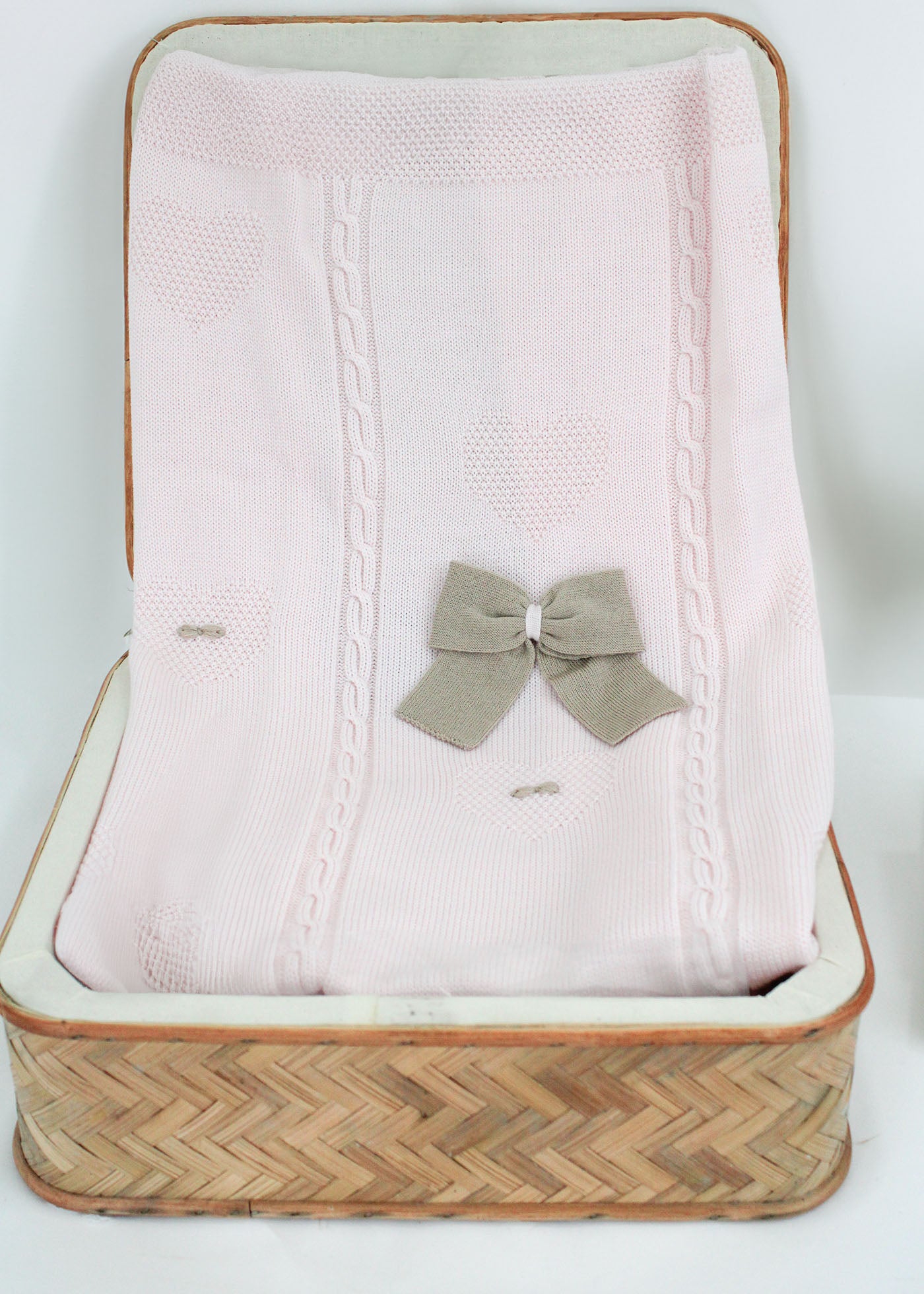 Marlù Coperta Rosa/Tabacco per Neonate 