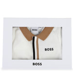 Boss Kids Tutina Panna con Logo per Neonati (dettaglio)