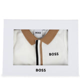 Boss Kids Tutina Panna con Logo per Neonati (dettaglio)