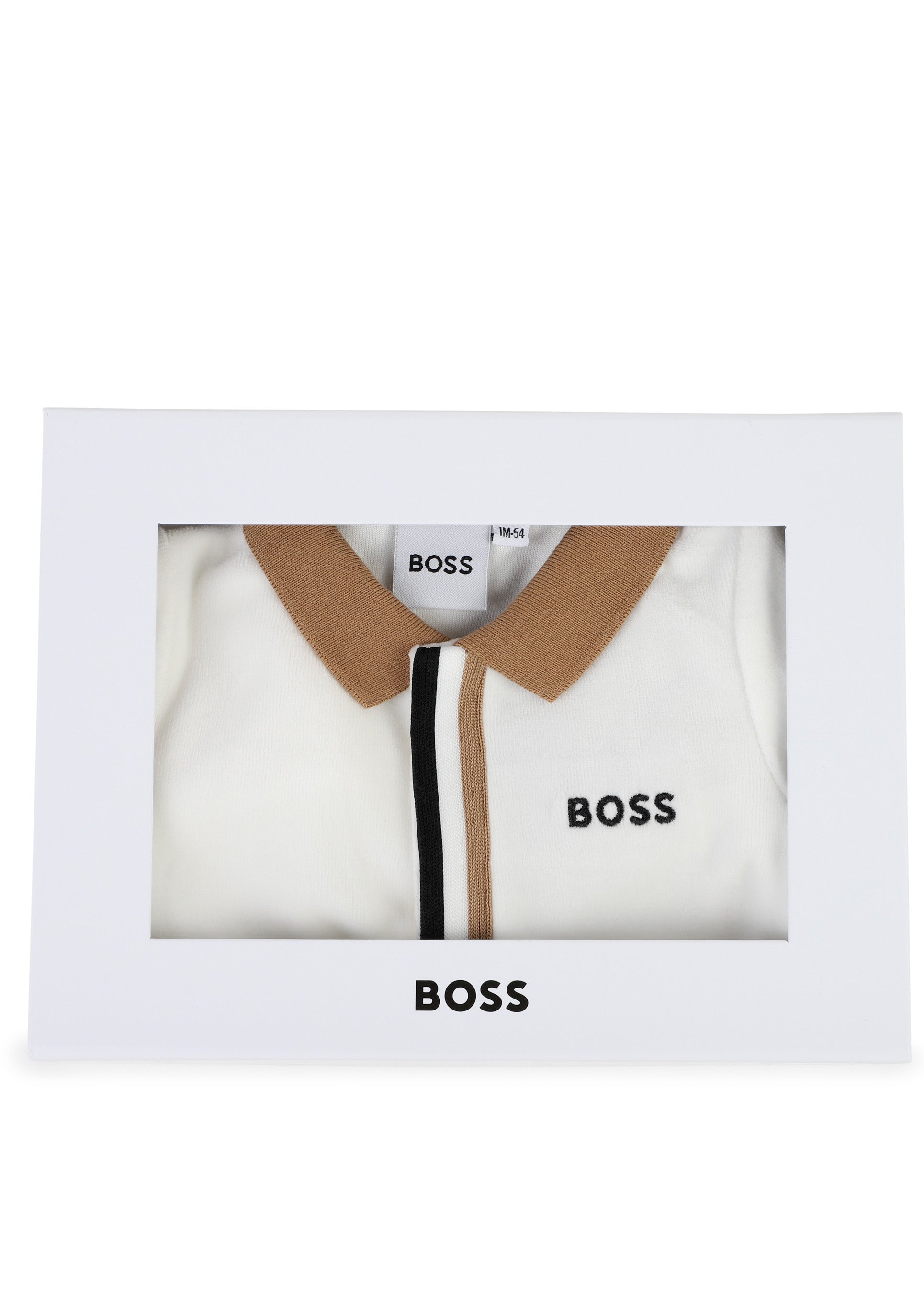 Boss Kids Tutina Panna con Logo per Neonati (dettaglio)