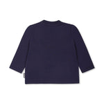 Moschino Kids T-shirt Blu Maniche Lunghe per Neonati (retro)