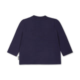 Moschino Kids T-shirt Blu Maniche Lunghe per Neonati (retro)