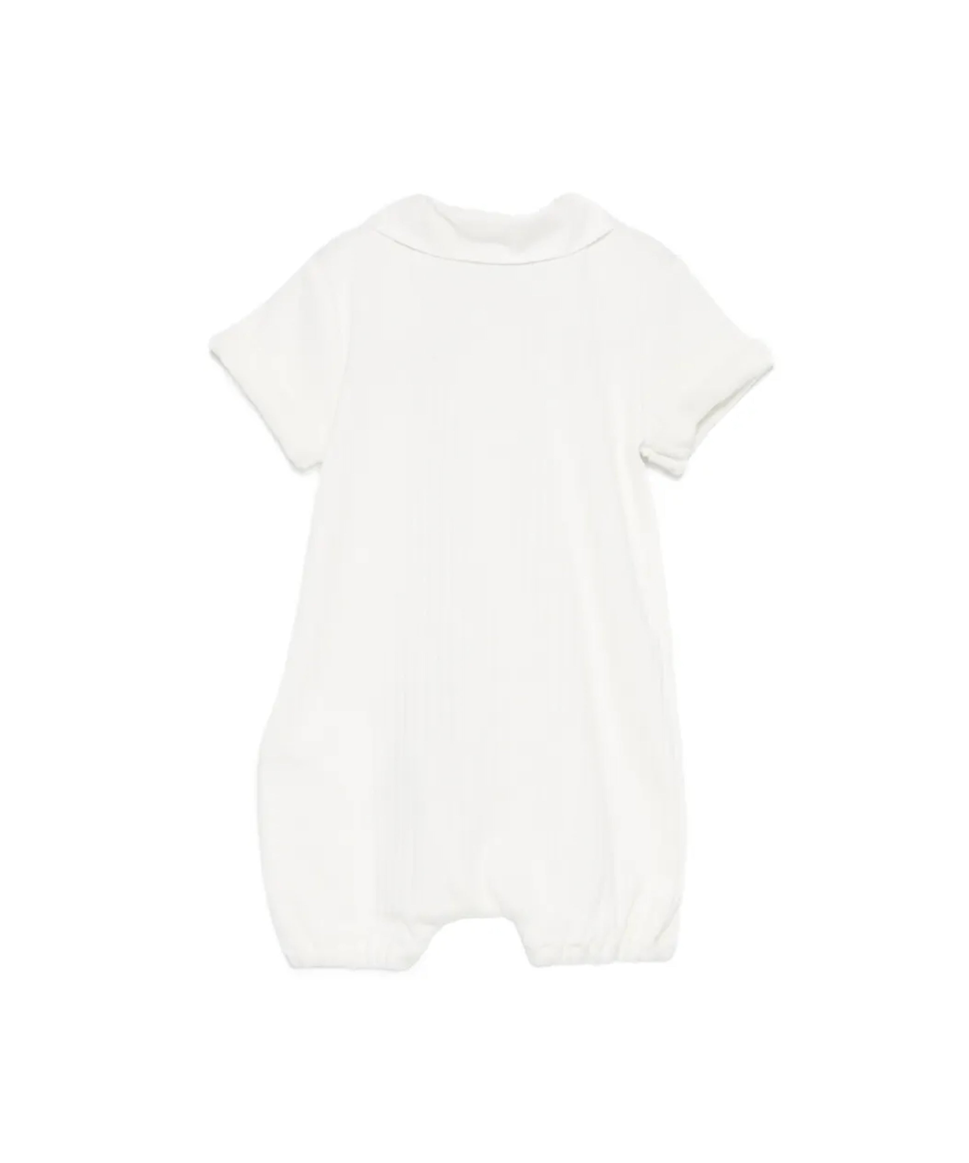 Moschino Kids Pagliaccetto Panna con Bottoni e Teddy Bear per Neonate