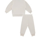 Iceberg Kids Completo Felpa con Pantaloni Bianchi per Neonati (retro)