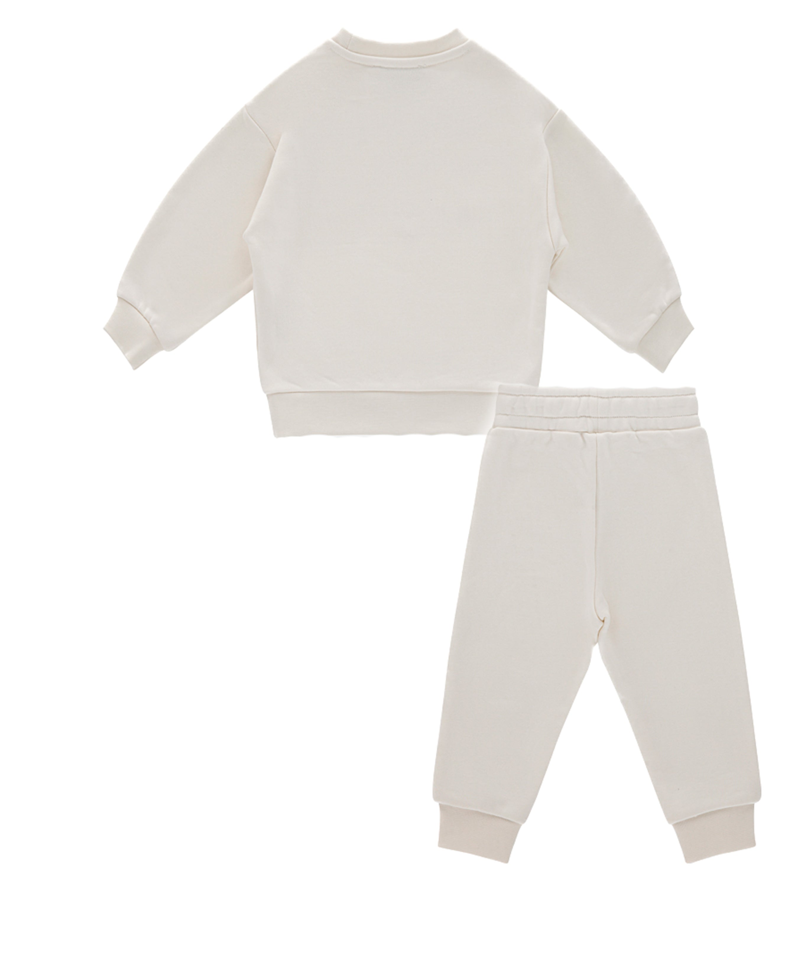 Iceberg Kids Completo Felpa con Pantaloni Bianchi per Neonati (retro)