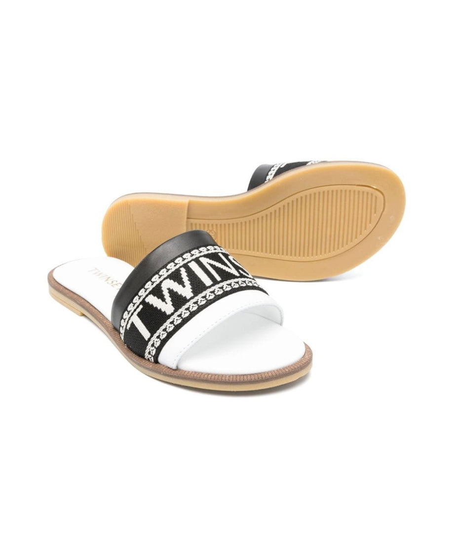 Twinset Kids Sandalo con Logo Florence Kids 