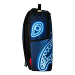 Sprayground Kids Zaino Thin On It Unisex Blu con Stampa Galassia e Shark Mouth Neon