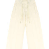 Yes London Kids Pantalone Beige con Coulisse per Bambini