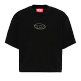Diesel Kids T-Shirt Nero con Logo per Bambine