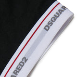 Dsquared2 Kids T-Shirt Nera con Dettaglio Manica per Bambini