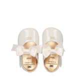 Elisabetta Franchi Ballerina Milk con Fiocco per Neonate