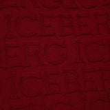 Iceberg Kids Maglione Bordeaux con Logo in Rilievo per Bambini (dettaglio)