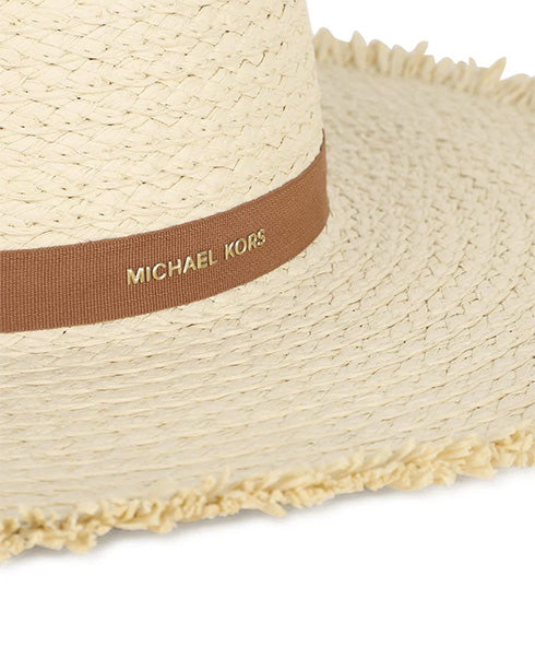 Michael Kors Kids Cappello in Paglia con Logo per Bambine