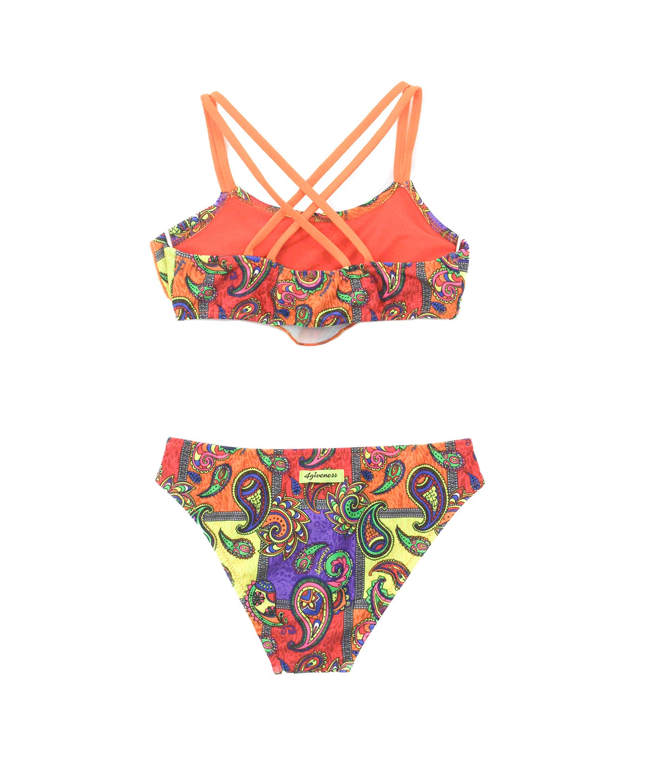 4GIVENESS Costume Bikini a Fascia Fantasia Cashemire per Bambine