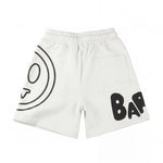 Barrow Kids Short Bianco con Stampa Logo Unisex