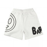 Barrow Kids Short Bianco con Stampa Logo Unisex
