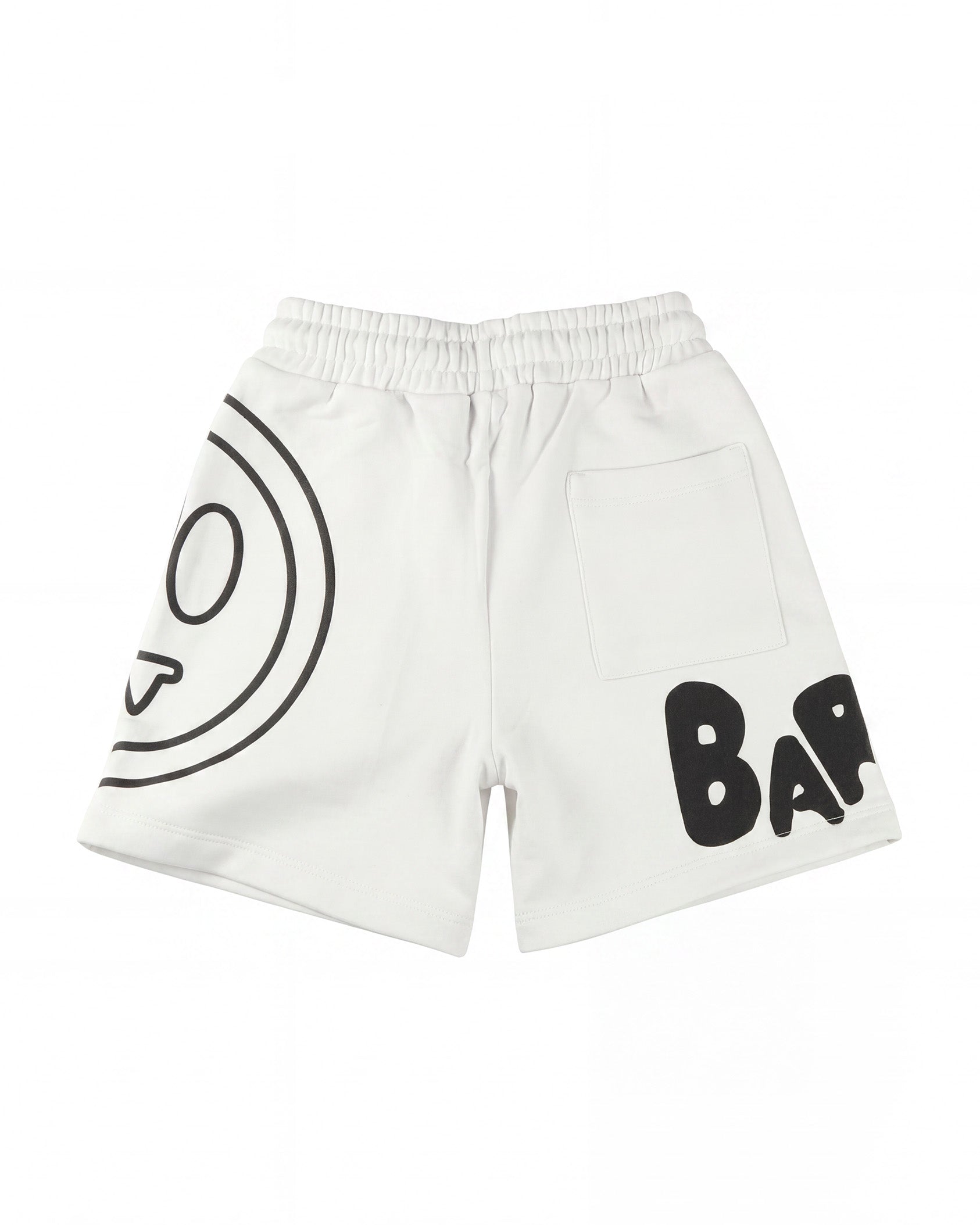Barrow Kids Short Bianco con Stampa Logo Unisex