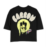 Barrow Kids T-shirt Nera con Logo con Decorazione