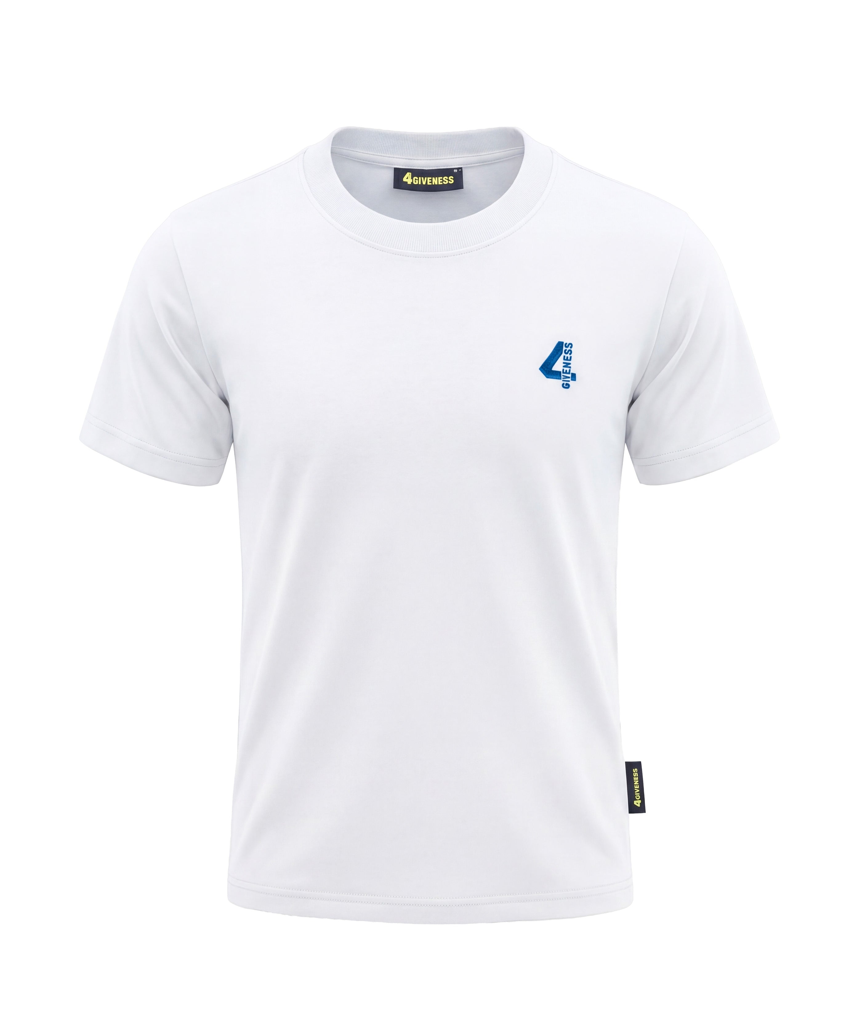 4Giveness Kids T-Shirt Bianco con Logo per Bambini