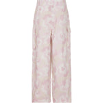 Pinko Kids Pantaloni Cargo con Fantasia Multicolor 