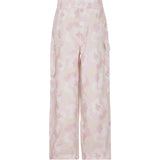 Pinko Kids Pantaloni Cargo con Fantasia Multicolor 