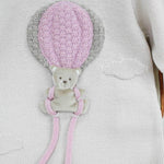 Marlù Tutina Rosa/Beige con Ricamo per Neonate (dettaglio)