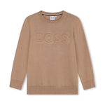 Boss Kids Felpa Biscotto Girocollo con Logo per Bambini