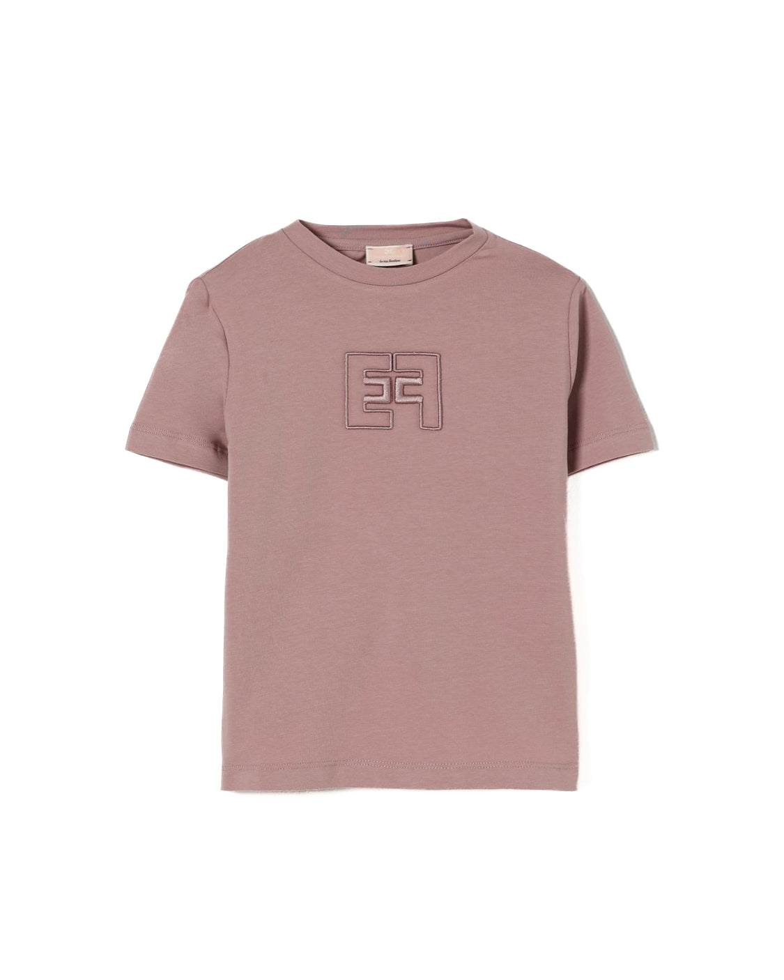 Elisabetta Franchi La Mia Bambina T-shirt Sunrise con Logo per Bambine