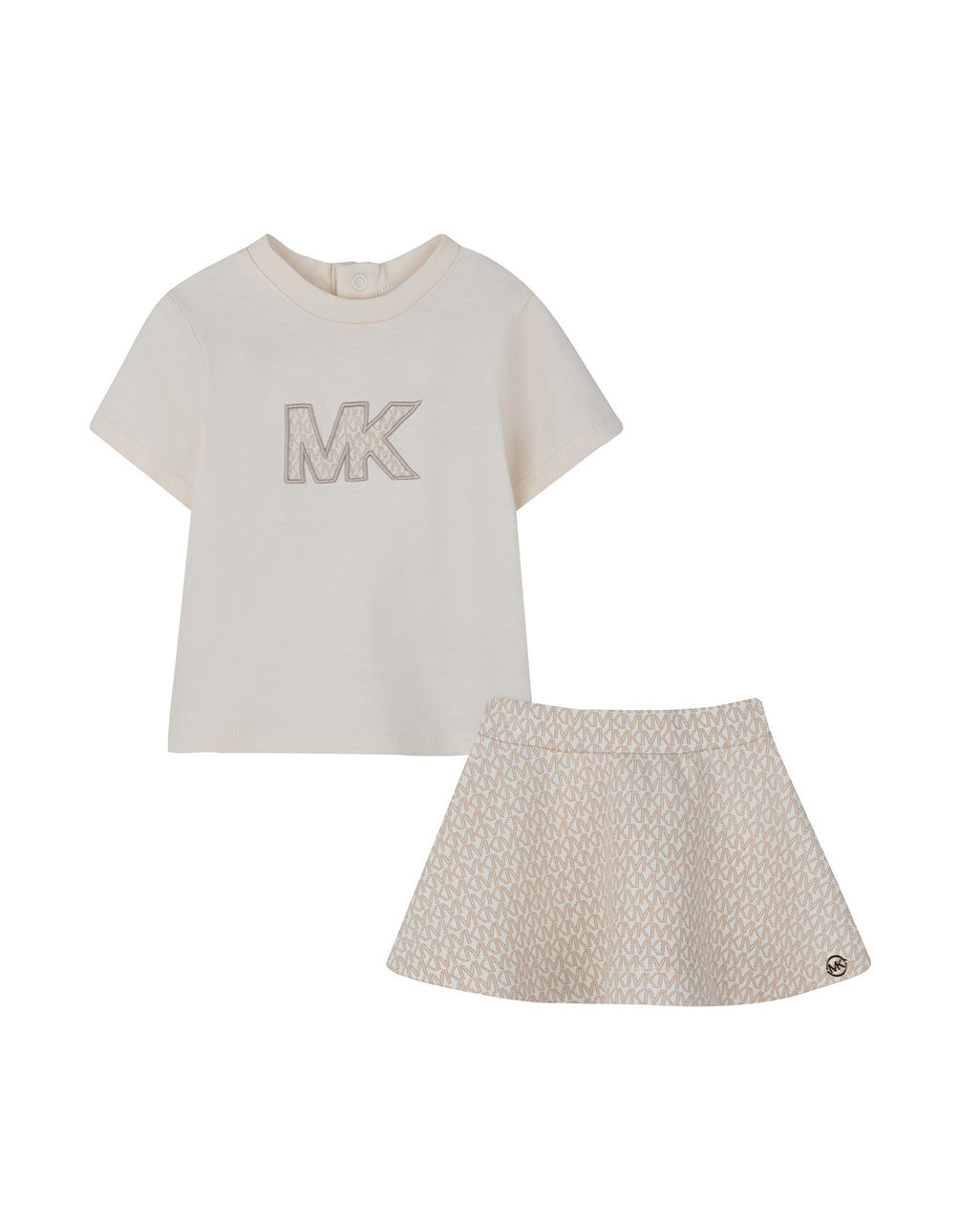 Michael Kors Kids Completo Rosa Pallido All-Over per Neonate