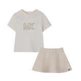 Michael Kors Kids Completo Rosa Pallido All-Over per Neonate