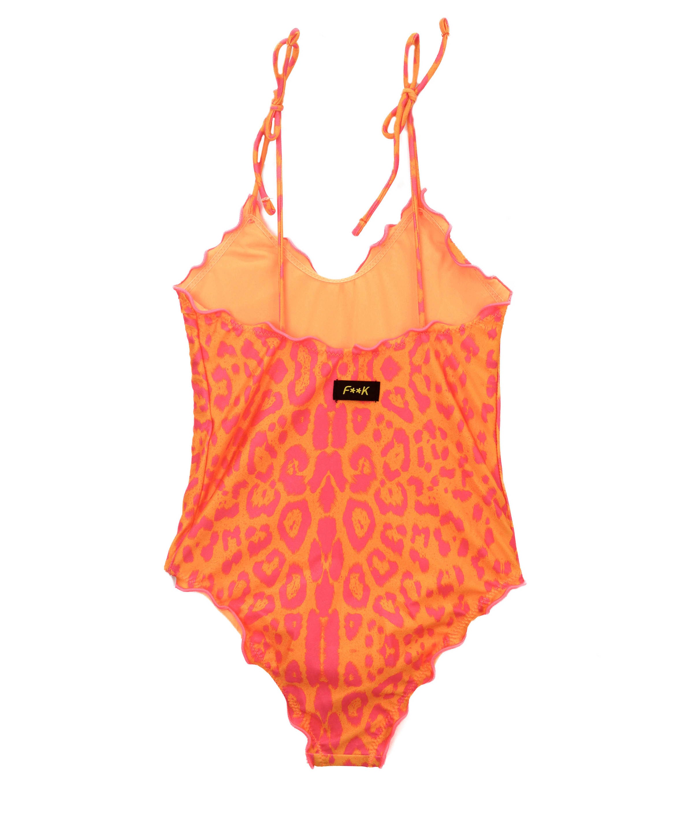 Effek Costume Monokini Fantasia Maculata Arancione per Bambine