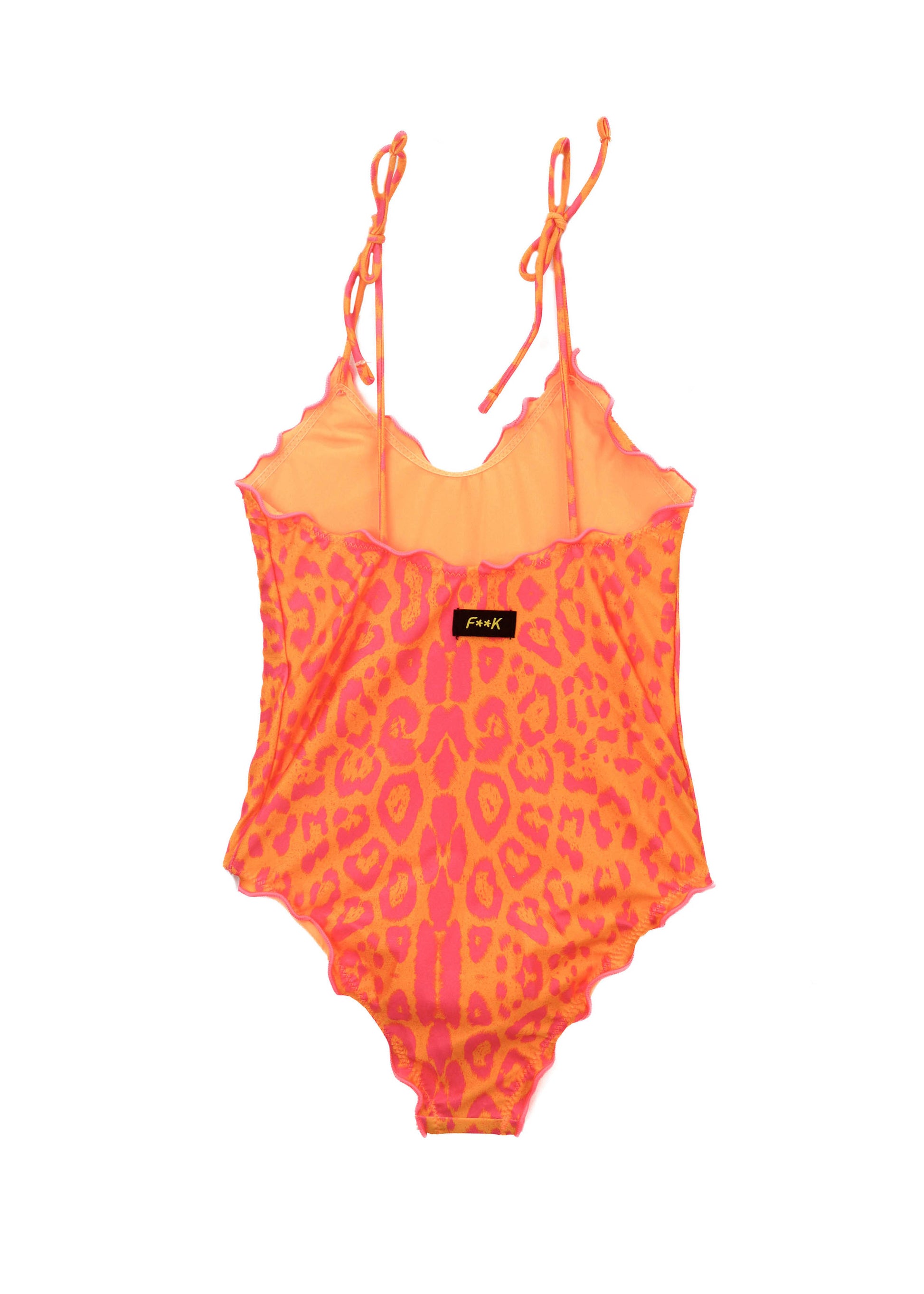 Effek Costume Monokini Fantasia Maculata Arancione per Bambine