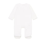 Dsquared2 Kids Tutina Bianca in Ciniglia con Stampa Logo (retro)