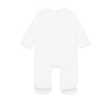 Dsquared2 Kids Tutina Bianca in Ciniglia con Stampa Logo (retro)