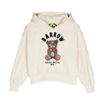 Barrow Kids Felpa con Cappuccio Crema con Stampa